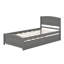 Lit plateforme simple avec lit gigogne