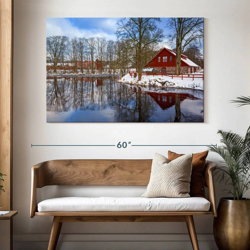 Lilie Winter Lake House, 34" H x 51" W
