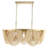 Isakson 4 - Light Wood Dimmable Square / Rectangle Chandelier