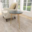 Table d'appoint en céramique avec plateau en marbre noir Erhart