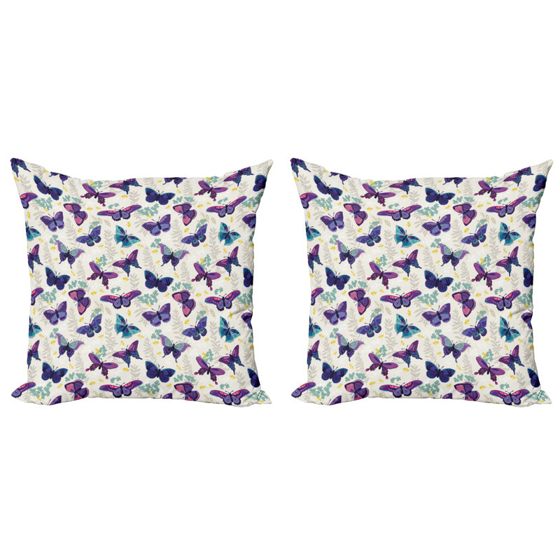Nishika Square Scatter Cushion Cushion Cover, 18"H x 18"W