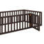 Structure de lit en bois avec clôture et porte-1199403457-1199403458