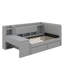 Lit de jour simple tapissier avec tiroirs, tablettes, armoires rabattables et table d'appoint-795280141