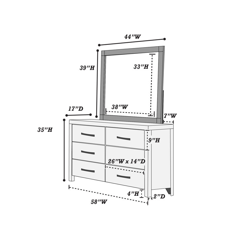Ensemble de commode 3 pièces Lyron