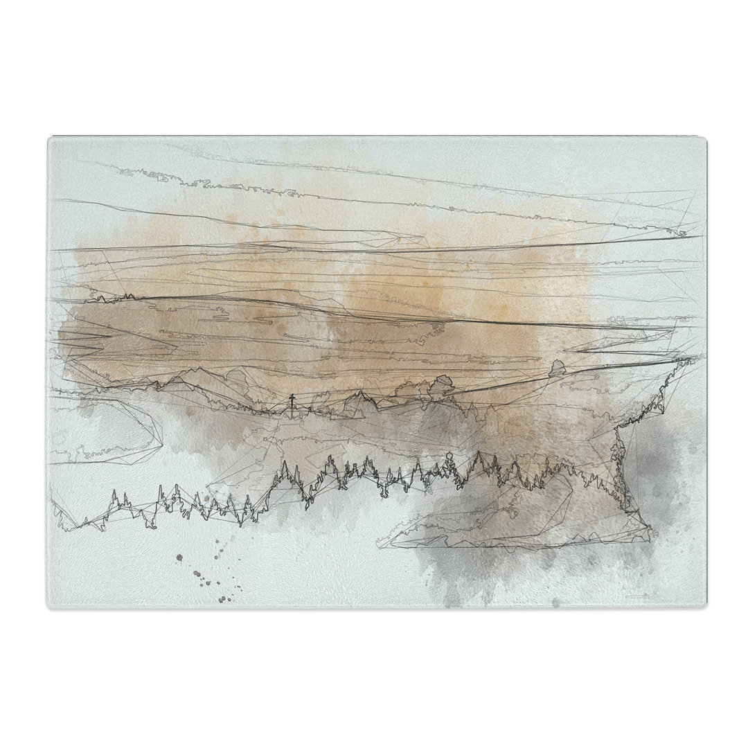 Forest Mist Sketch Chopping Board