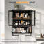 Armoire de salle de bain murale, armoire de rangement au-dessus de la toilette,