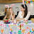 Easter Coloring Tablecloth, 108'' x 54'' Easter Coloring Paper Tablecloth