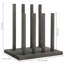 4 Pair Solid Wood Boot Storage