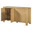 Buffet rétro en bois avec tablettes réglables et finition vieillie pour la salle à manger, la cuisine et le salon