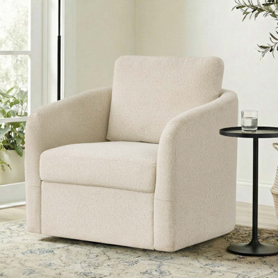 Fauteuil pivotant rembourré 33 po