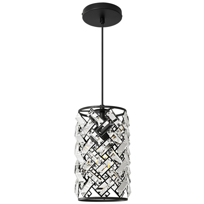 Luminaire suspendu de luxe en métal Nesrine, Noir