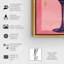 «Under Citric Breeze», impression d'art mural encadré rose tropical-72525523-72525528