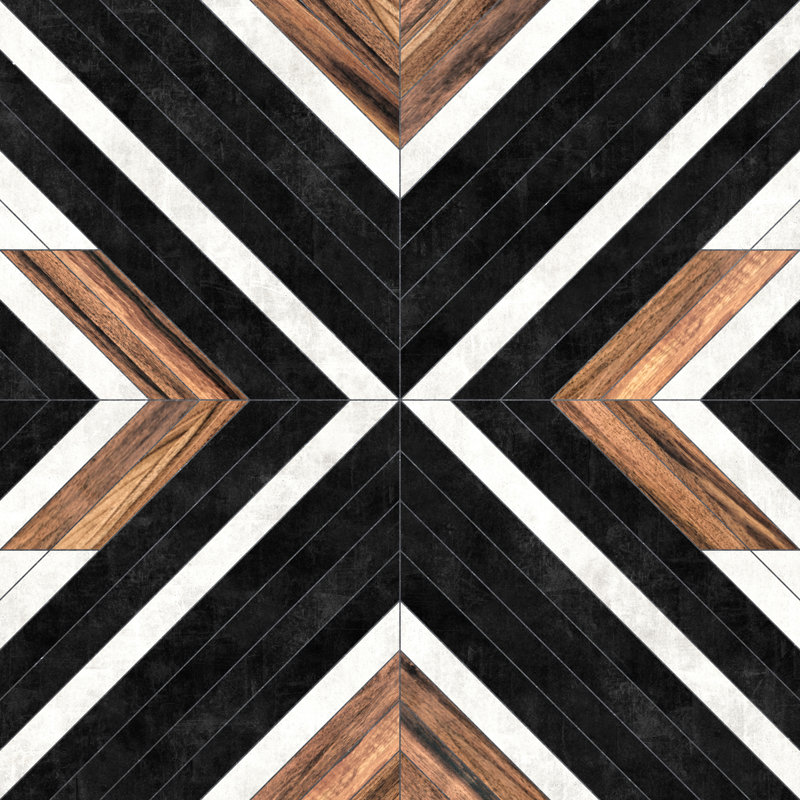 «Urban Tribal Pattern No1» par Zoltan Ratko - reproduction d'art sur toile tendue, H 12 po x l 12 po, Oui