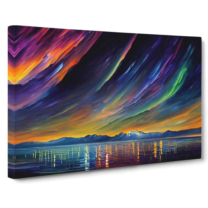Special Aurora Borealis Vol.2 - Wrapped Canvas Print, 35cm H x 50cm W x 3cm D