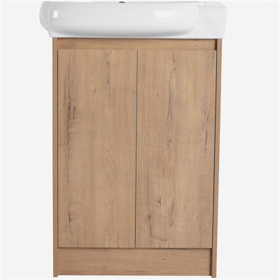 Lavabo de salle de bain autoportant 23 "avec lavabo, porte