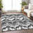 Premium Machine Washable Prisco Gray Rug-1061311584