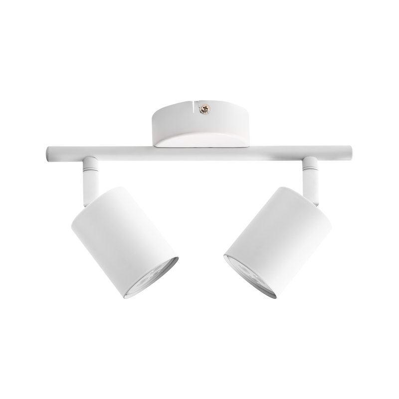 2 Light Spotlight NYANDO Metal Black, 16cm H x 26cm W x 8cm D, Satin