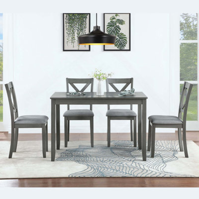 Table de salle à manger en bois pour 4 personnes, table de salle à manger pour petits espaces