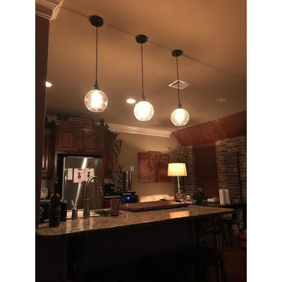 Luminaire sphère suspendu 1 lumières simple Pitts