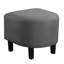 Fauteuil demi-tonneau en polyester avec repose-pieds Eliza-1499517455