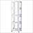 4-Tier All-Steel Rotating Bookshelf With 360° Wheels-1009076491