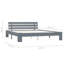 vidaXL Bed Frame Solid Pine Wood-1762100040-1762100053