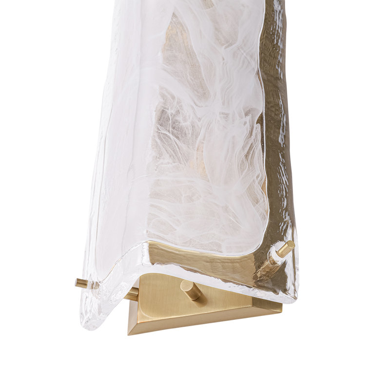 Luminaire pour meuble-lavabo linéaire Luxury, H 6,1 po x l 13,4 po x P 3,8 po