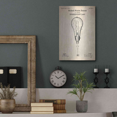Art mural en métal Luxe Lamp Art