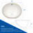 Oval Shape Undermount Bathroom Sink With Overflow