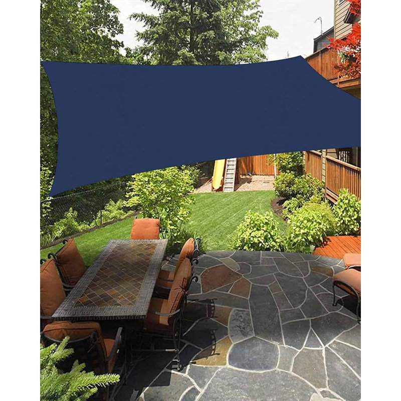 Toile d'ombrage rectangulaire bleu marine pour pare-soleil