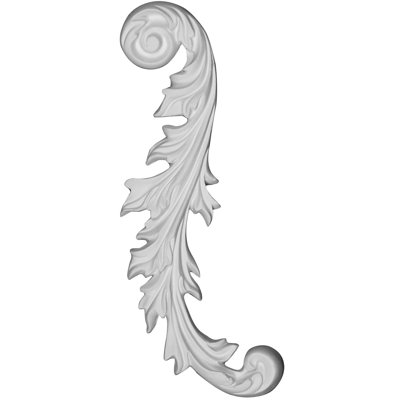 Eryn 2.75'' H x 8.75'' W x 0.5'' D Urethane Onlay Scroll