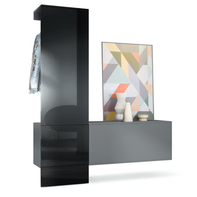 Chappa 156.5 cm W Hallway Set with Shoe Storage
