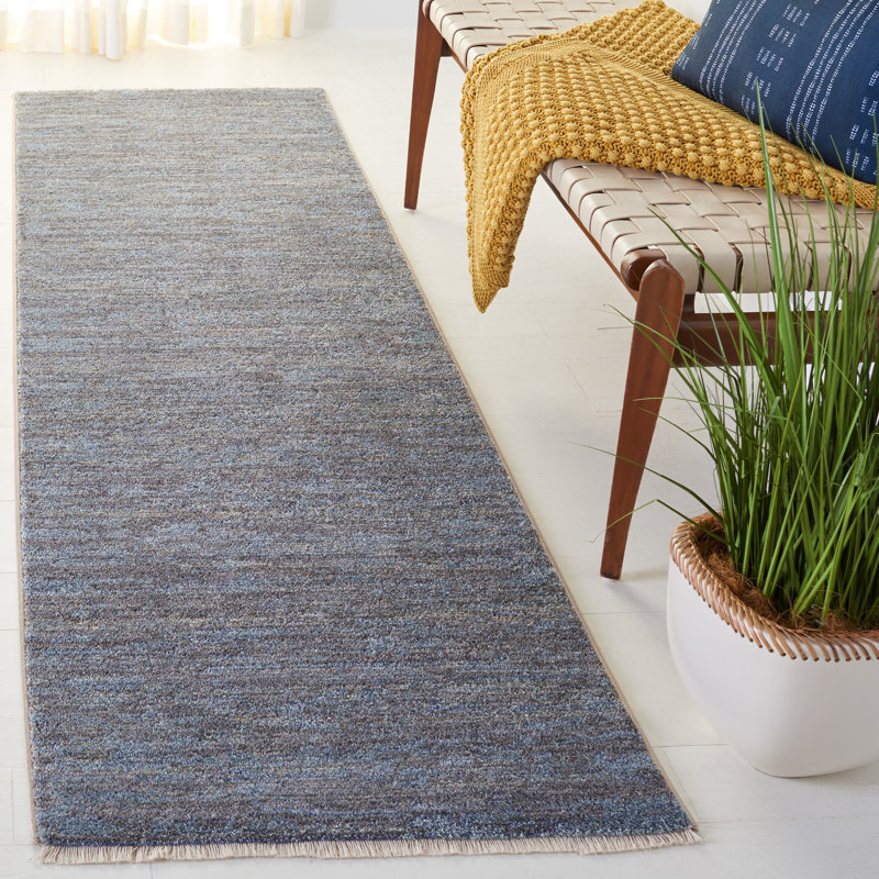 Tapis bleu / gris Oliveri Lasa 104, Tapis de couloir 2 pi 3 po x 8 pi
