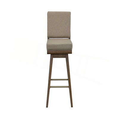 Tabouret de bar pivotant en cuir (ensemble de 2)