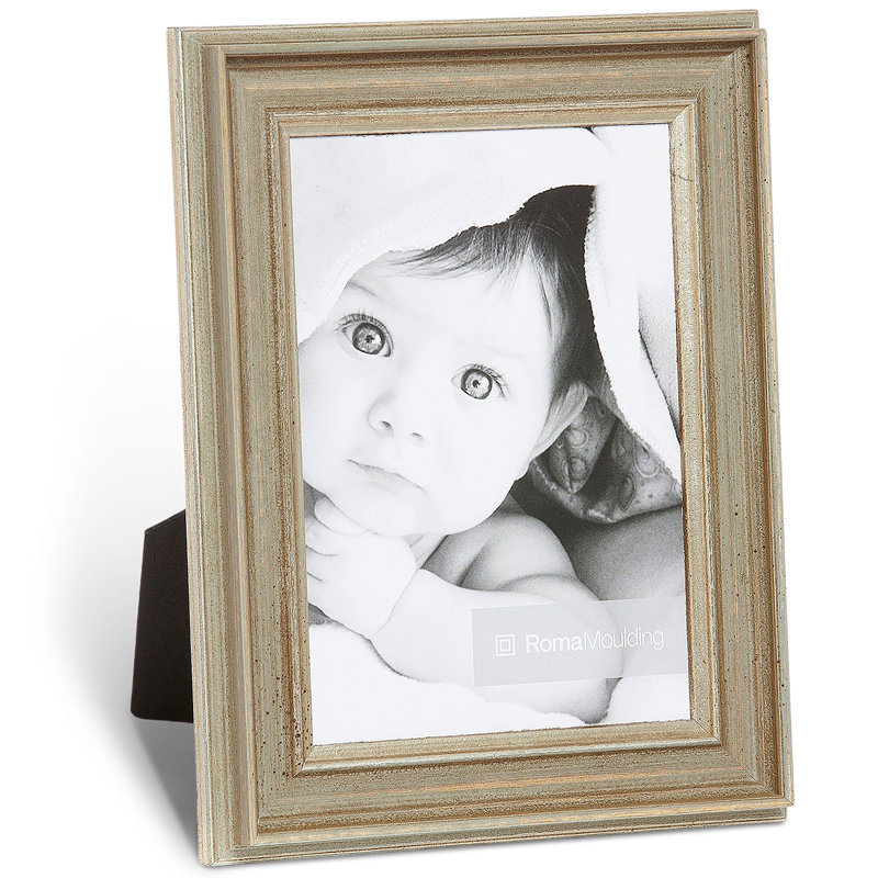 Cadre photo Belle Epoque, 4" x 6", Gris Souris