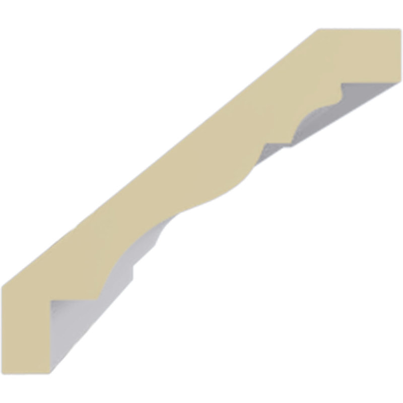 Classic Smooth White Polyurethane Crown Moulding 94.5"