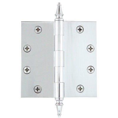 4.5'' x 4.5'' Brass Butt Bearing Hinge