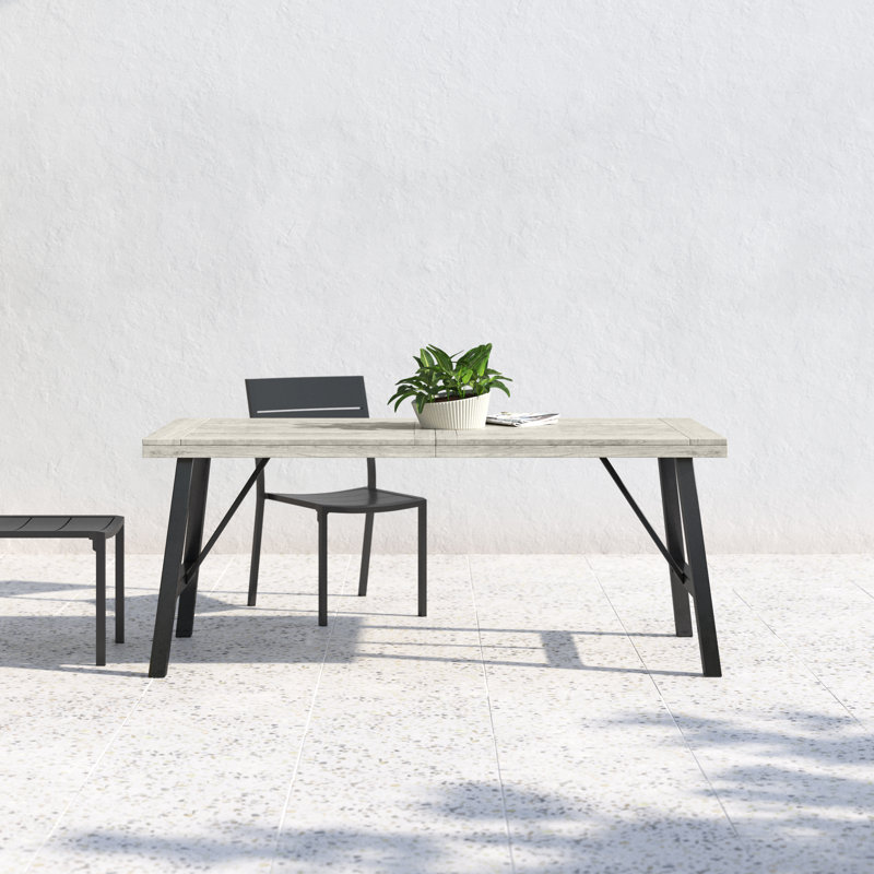 Table de salle à manger Alta, Gris clair