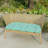 Sunbrella 44" x 18" Contoured Outdoor Wicker Bench Cushion-620469373