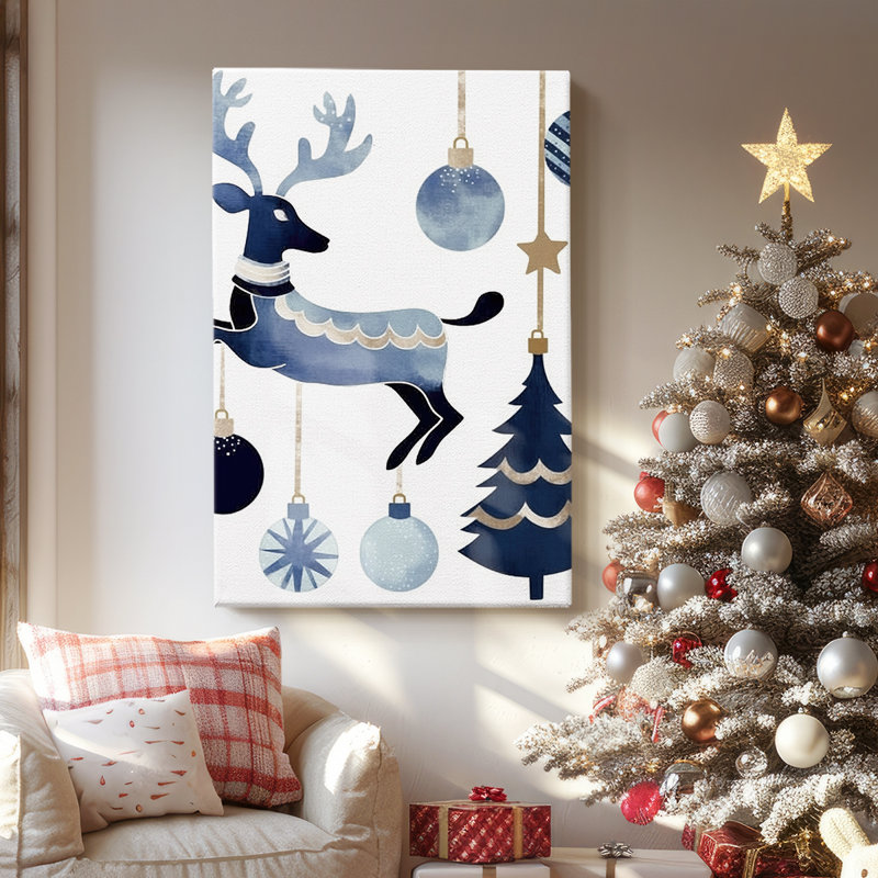 Frostlit Icicles at Dawn - Toile tendue avec châssis de qualité supérieure, H 18 po x l 12 po