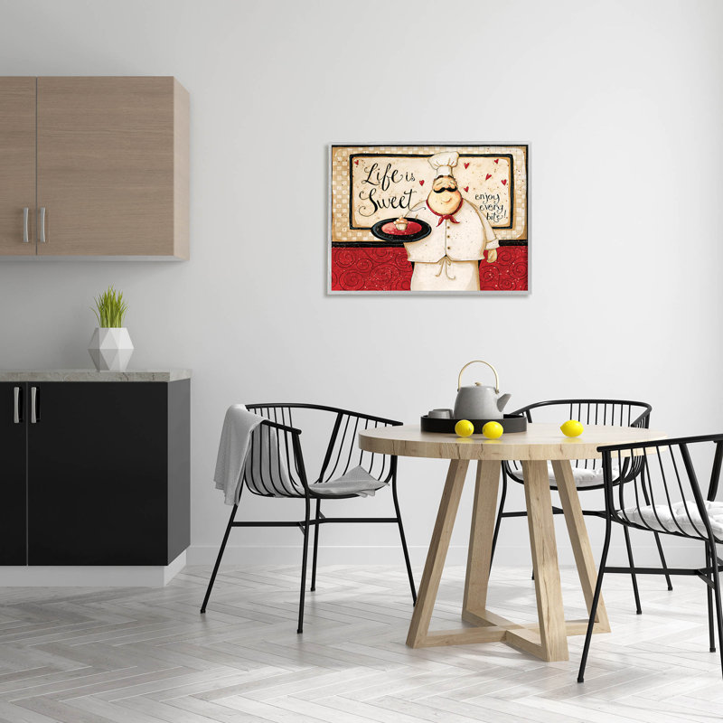 «Life Is Sweet Enjoy Every Bite», art de la giclée encadrée par Dan Dipaolo, H 24 po x l 30 po x P 1,5 po
