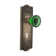 Meadows Plate with Decorative Keyhole and Crystal Emerald Door Knob