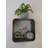Analog Metal Quartz Movement / Crystal Tabletop Clock in Black