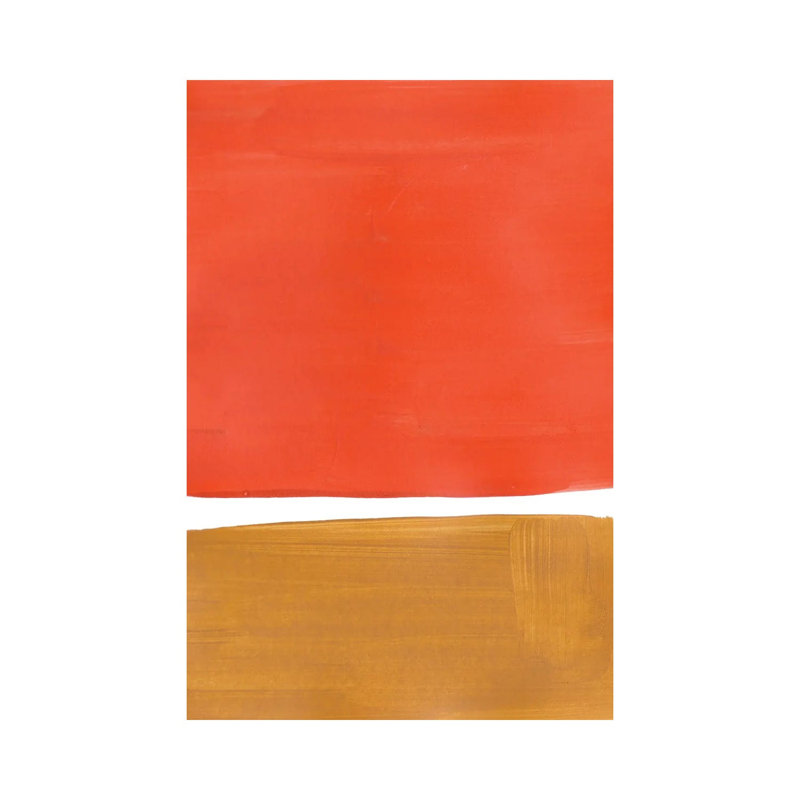 Orange Ochre Rothko Remake by EnShape - Wrapped Canvas Print, 20.32 cm H x 30.48 cm W