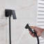 Black Shower Bidet Handheld Bidet Spray Kit Sprayer Brass Mixer Valve Bathroom
