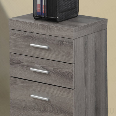 Mobile File Cabinet, Rolling, Storage Drawers, Printer Stand for Office - Brown