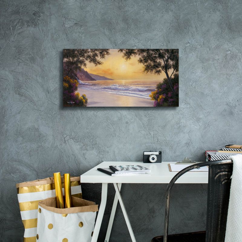 «Mauve et doré» par Diane Romanello, H 12 po x l 24 po x P 0,75 po