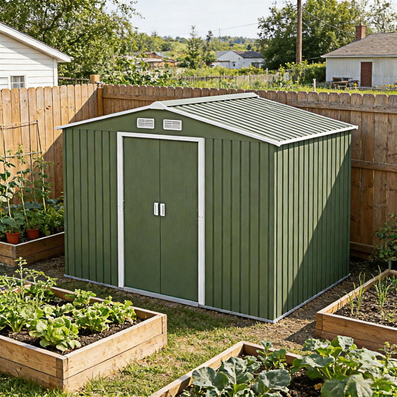 Remise de rangement extérieure, Vert