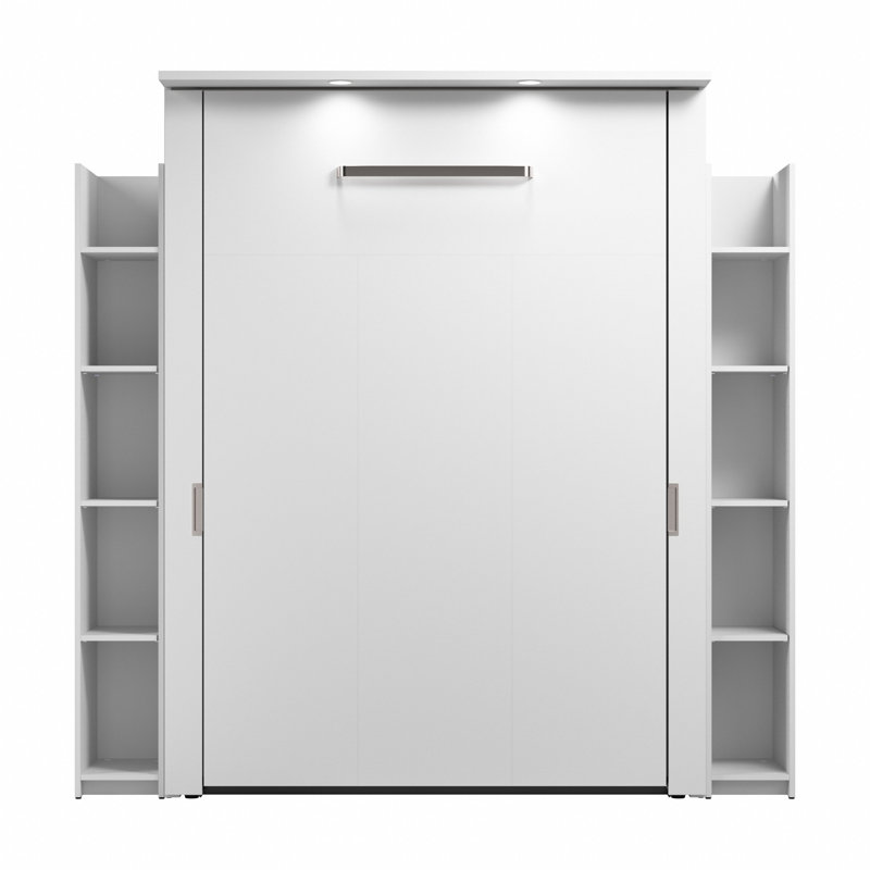 Arlex Full Murphy Bed with Shelves (81W), Full / Double