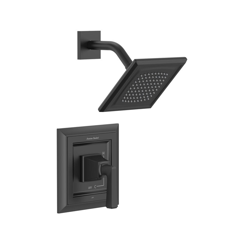 Robinet de douche seulement, Noir mat